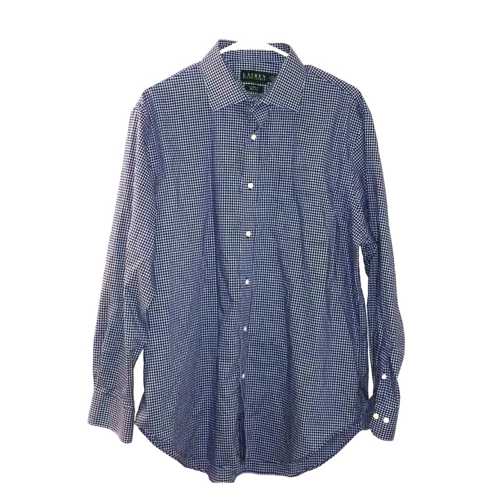 Lauren Ralph Lauren blue and white plaid l/s shirt